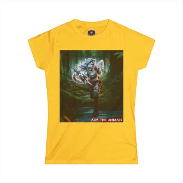 Arm The Animals: Commando Tigress #AA-D-WT004 Women's Softstyle Tee - Image 22