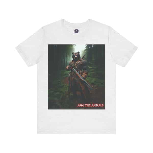 Arm The Animals: Hunter Bear #AA-D-Be001 Unisex Jersey Short Sleeve Tee - Image 36