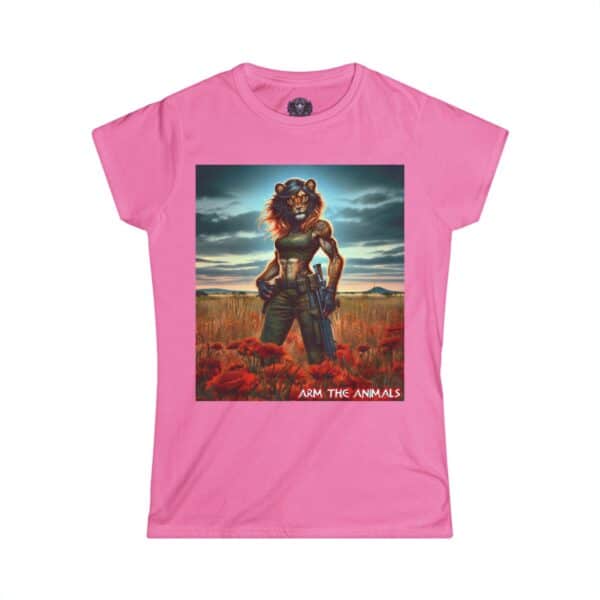 Arm The Animals: Hunter Lioness #AA-D-Lis001 Women's Softstyle Tee - Image 40