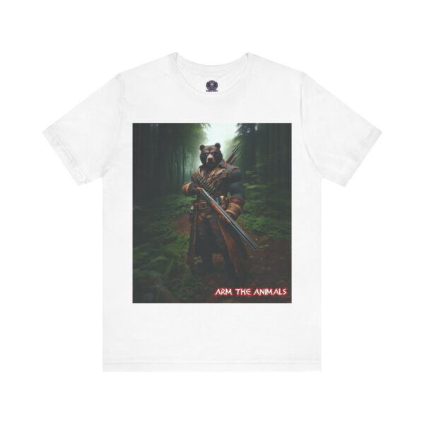 Arm The Animals: Hunter Bear #AA-D-Be001 Unisex Jersey Short Sleeve Tee - Image 16