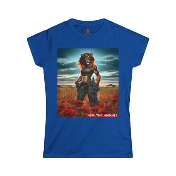 Arm The Animals: Hunter Lioness #AA-D-Lis001 Women's Softstyle Tee - Image 7