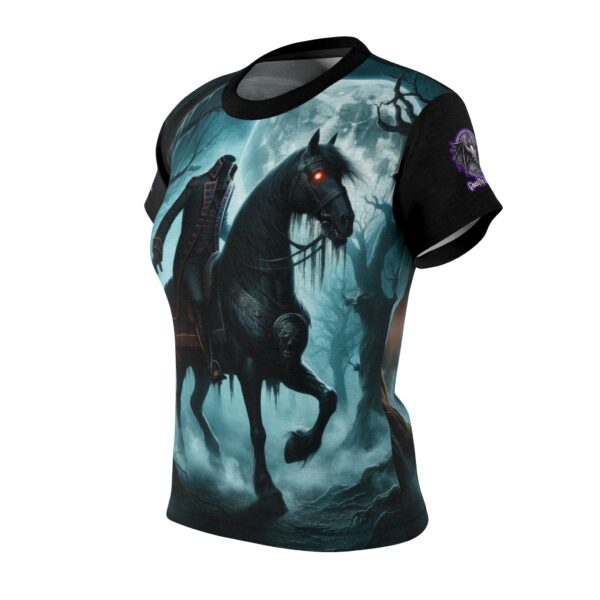 Headless Horseman Of Sleepy Hollow #DZ-HH-001 Women's Cut & Sew Tee (AOP) - Image 3