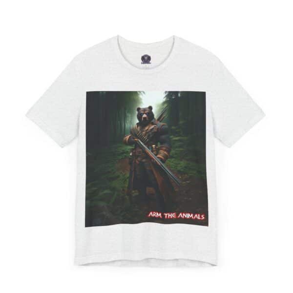 Arm The Animals: Hunter Bear #AA-D-Be001 Unisex Jersey Short Sleeve Tee - Image 38