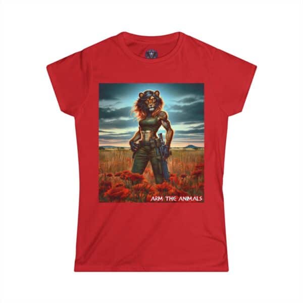 Arm The Animals: Hunter Lioness #AA-D-Lis001 Women's Softstyle Tee - Image 43