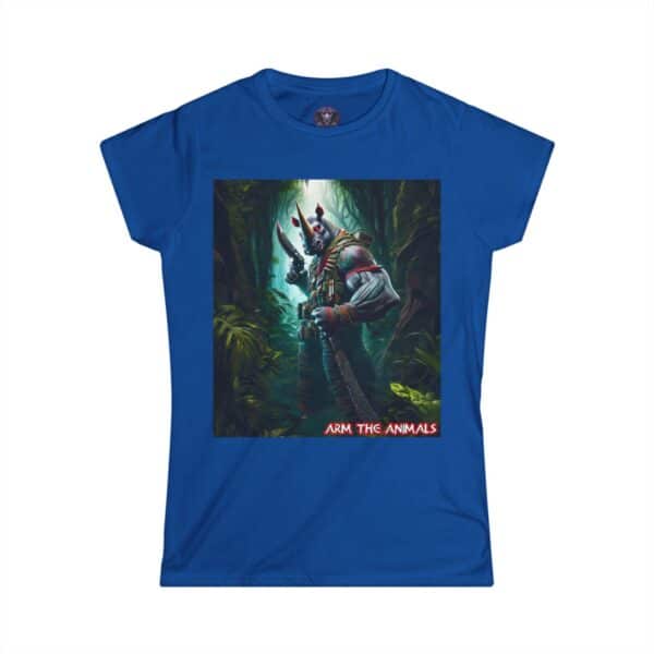 Arm The Animals: Bounty Hunter Rhino #AA-D-Rh002 Women's Softstyle Tee - Image 7