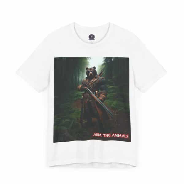 Arm The Animals: Hunter Bear #AA-D-Be001 Unisex Jersey Short Sleeve Tee - Image 18