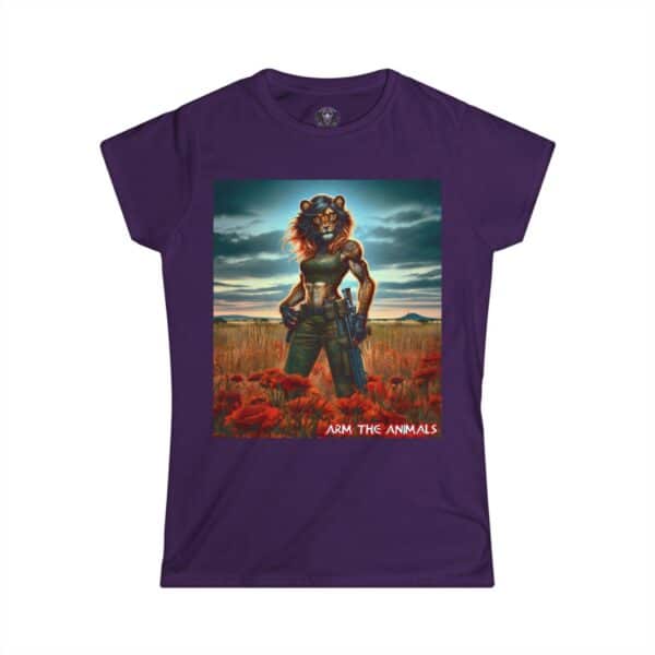 Arm The Animals: Hunter Lioness #AA-D-Lis001 Women's Softstyle Tee - Image 37