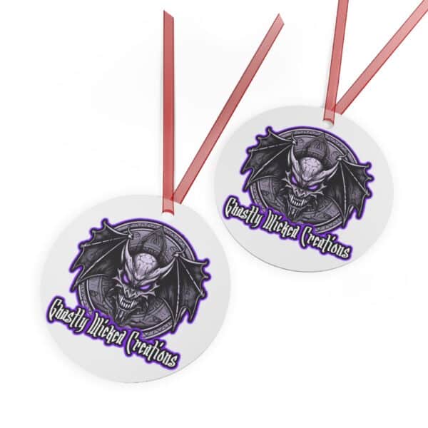 Ghastly Wicked Studio Logo Metal Ornaments - Image 3