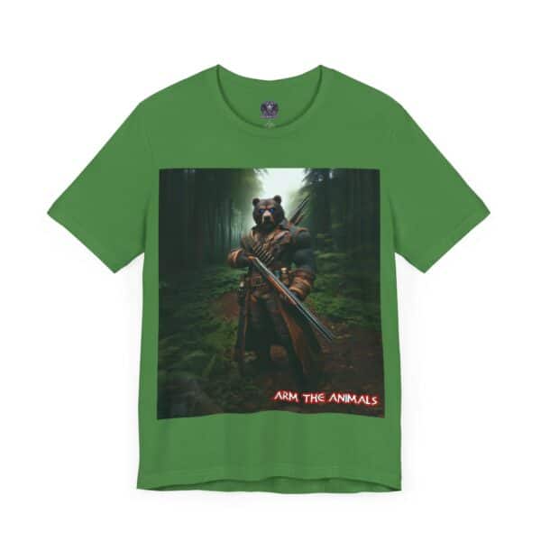 Arm The Animals: Hunter Bear #AA-D-Be001 Unisex Jersey Short Sleeve Tee - Image 43