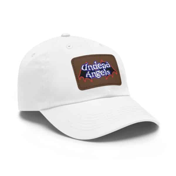 Undead Angels Logo Leather Patch Dad Hat - Casual Style for Music Lovers - Image 7