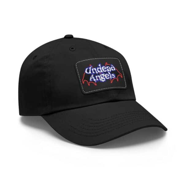 Undead Angels Logo Leather Patch Dad Hat - Casual Style for Music Lovers - Image 17