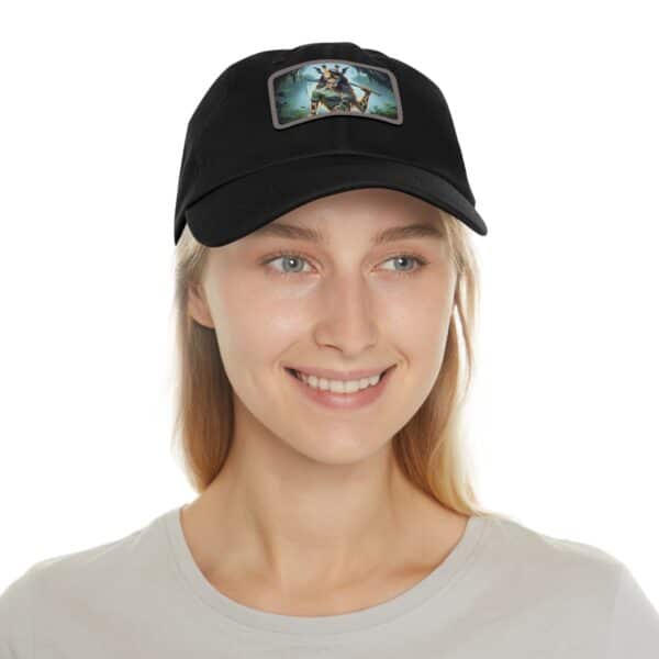 Arm The Animals: Hunter Giraffe Girl #AA-D-Gi001  Leather Patch Dad Hat - Casual Style for Music Lovers - Image 14