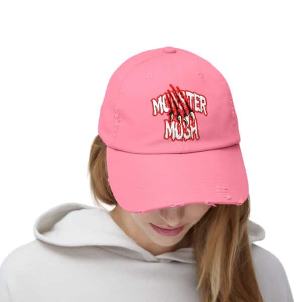 Monster Mosh Logo Distressed Cap for Gothic Style Lovers - Image 46