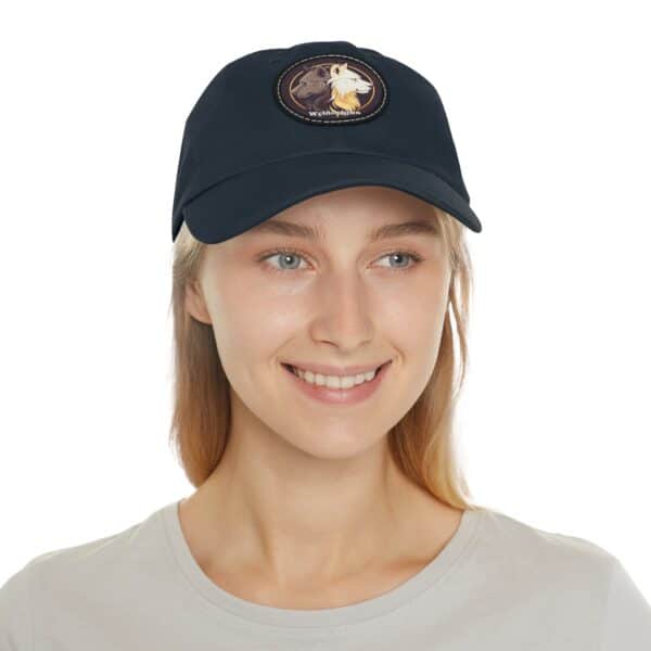 Wyldesigns Logo  Artistic Round Leather Patch Dad Hat - Stylish Casual Cap - Image 79