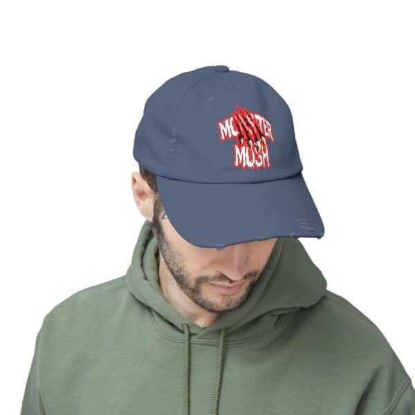 Monster Mosh Logo Distressed Cap for Gothic Style Lovers - Image 6