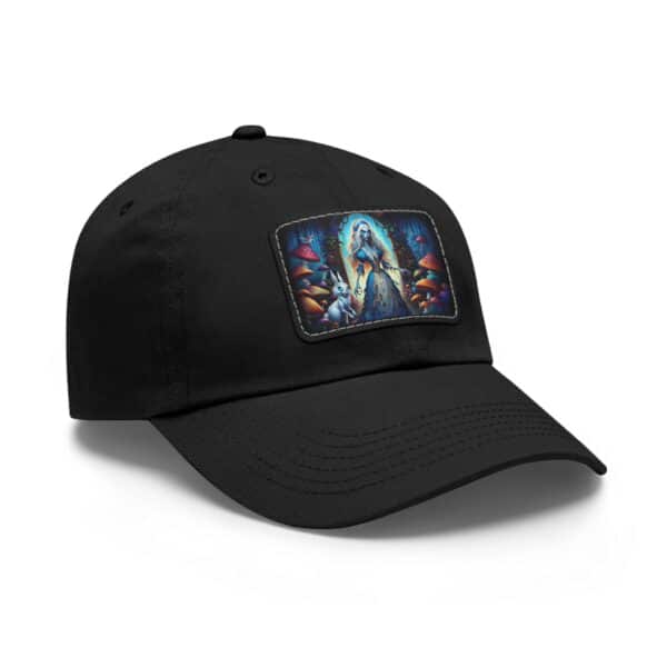 Undead Alice & White Rabbit Zombie #WT-D-A03 Leather Patch Dad Hat - Casual Style for Music Lovers - Image 22