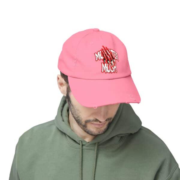 Monster Mosh Logo Distressed Cap for Gothic Style Lovers - Image 48