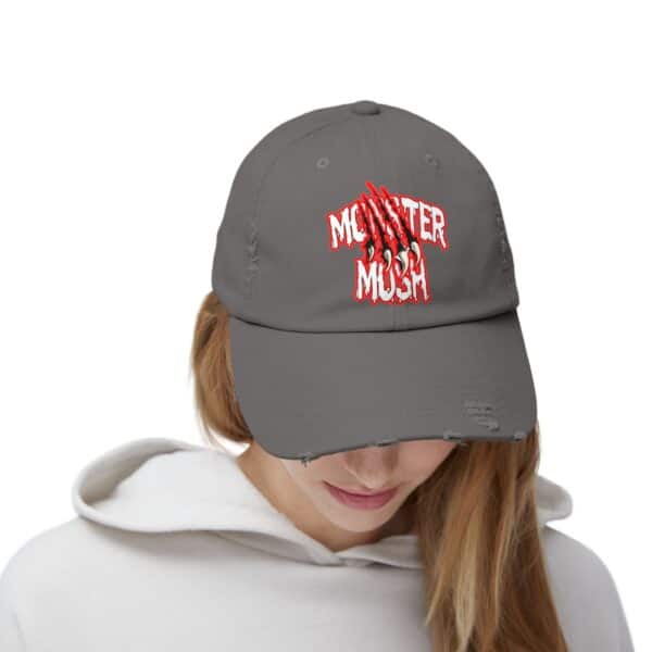 Monster Mosh Logo Distressed Cap for Gothic Style Lovers - Image 39