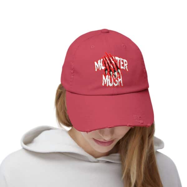 Monster Mosh Logo Distressed Cap for Gothic Style Lovers - Image 53