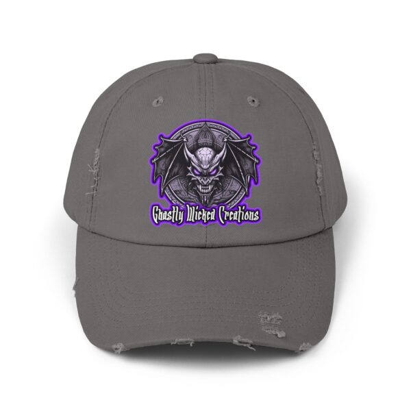 Ghastly Wicked Creations Logo Distressed Cap for Gothic Style Lovers - Image 36