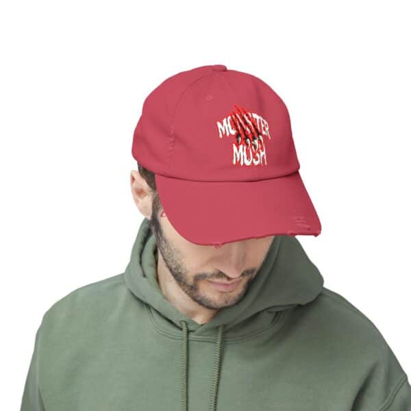 Monster Mosh Logo Distressed Cap for Gothic Style Lovers - Image 55