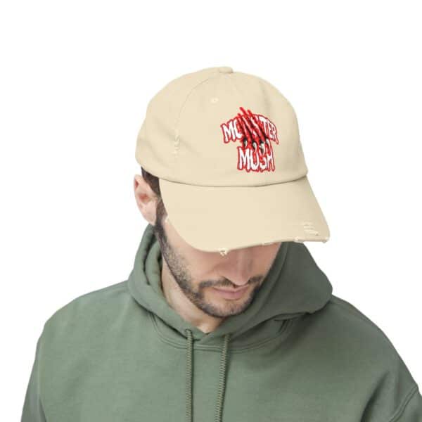 Monster Mosh Logo Distressed Cap for Gothic Style Lovers - Image 27