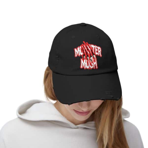 Monster Mosh Logo Distressed Cap for Gothic Style Lovers - Image 18