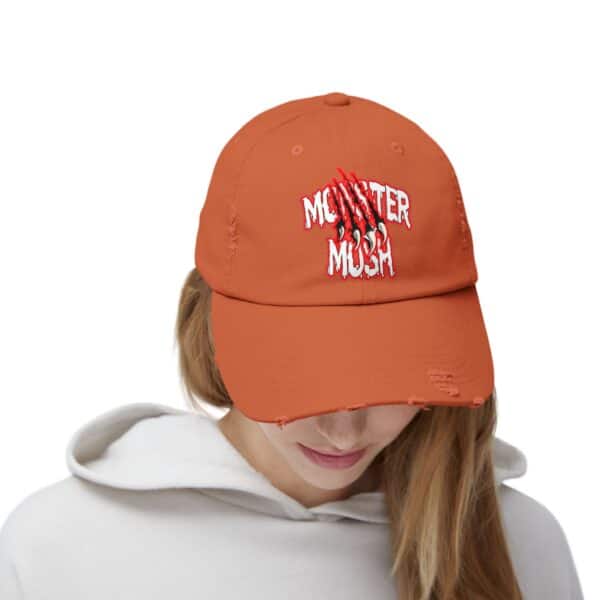 Monster Mosh Logo Distressed Cap for Gothic Style Lovers - Image 11