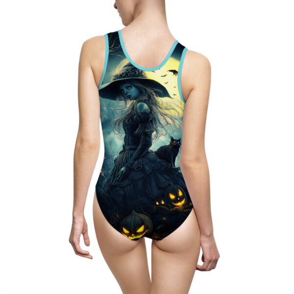 Swimsuit - Witch With Black Cat By Moonlight #MJ-W001 - Image 6