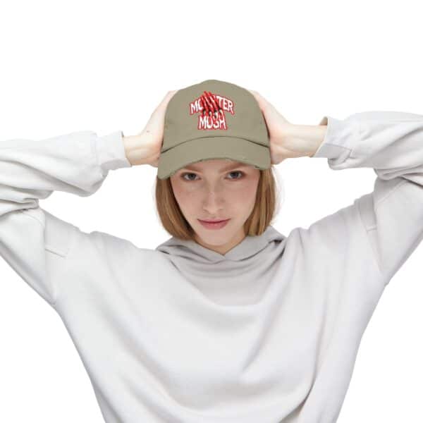 Monster Mosh Logo Distressed Cap for Gothic Style Lovers - Image 35