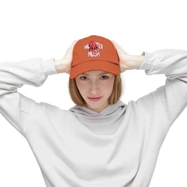 Monster Mosh Logo Distressed Cap for Gothic Style Lovers - Image 14