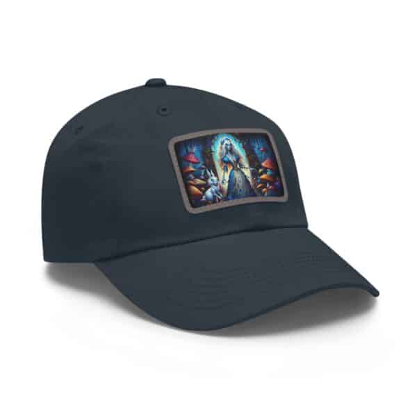 Undead Alice & White Rabbit Zombie #WT-D-A03 Leather Patch Dad Hat - Casual Style for Music Lovers - Image 77