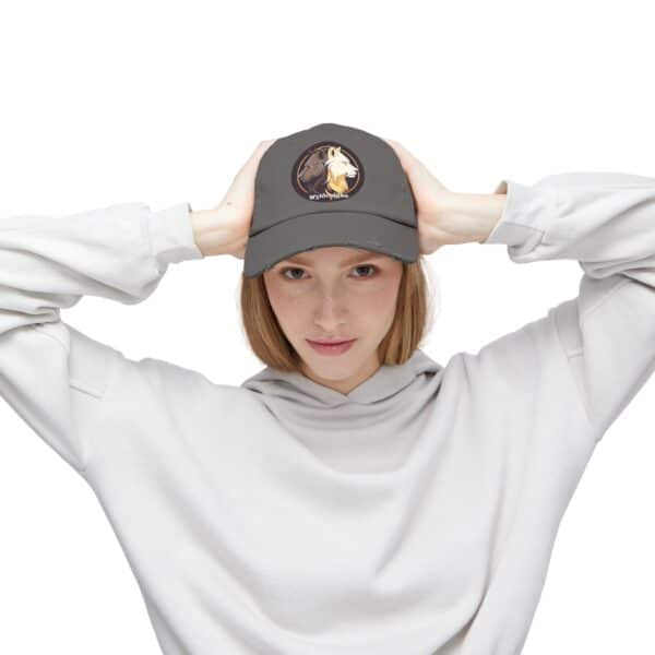Wyldesigns Logo Distressed Cap for Gothic Style Lovers - Image 49