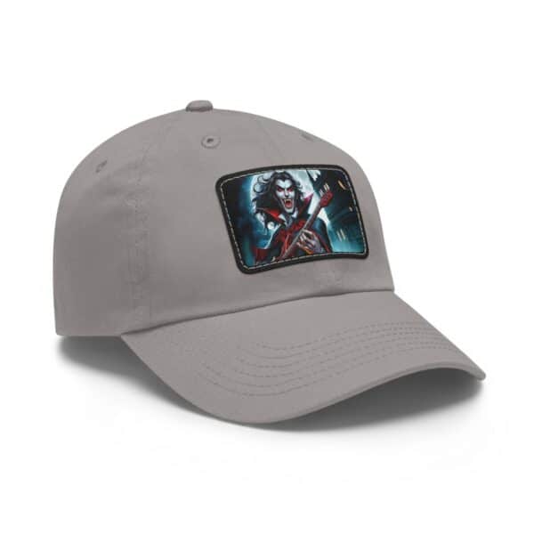 Monster Mosh Dracula Guitarist Stylish Dad Hat with Unique Leather Patch - Perfect for Music Lovers - Image 42