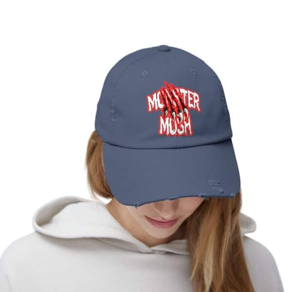 Monster Mosh Logo Distressed Cap for Gothic Style Lovers - Image 4
