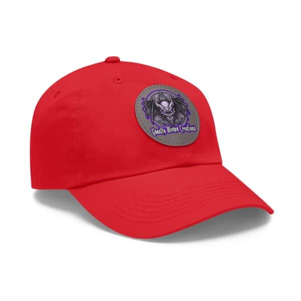 Ghastly Wicked Creations Studio Logo Artistic Round Leather Patch Dad Hat - Stylish Casual Cap - Image 37