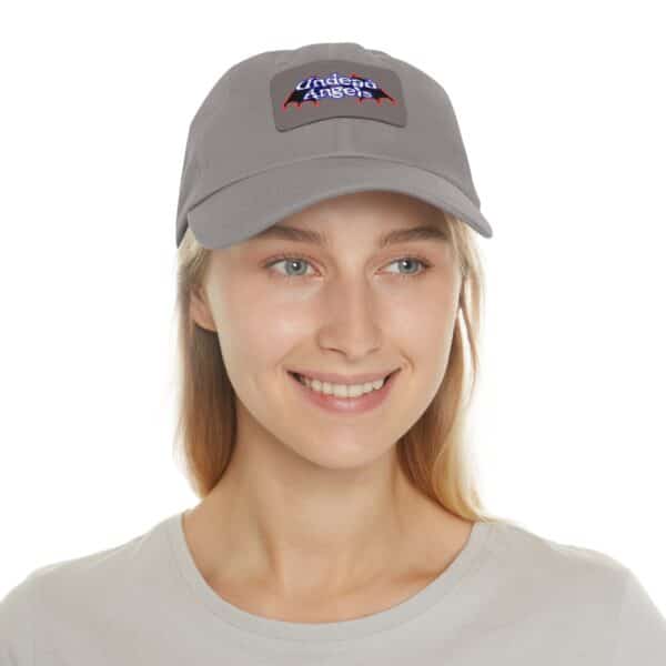 Undead Angels Logo Leather Patch Dad Hat - Casual Style for Music Lovers - Image 39