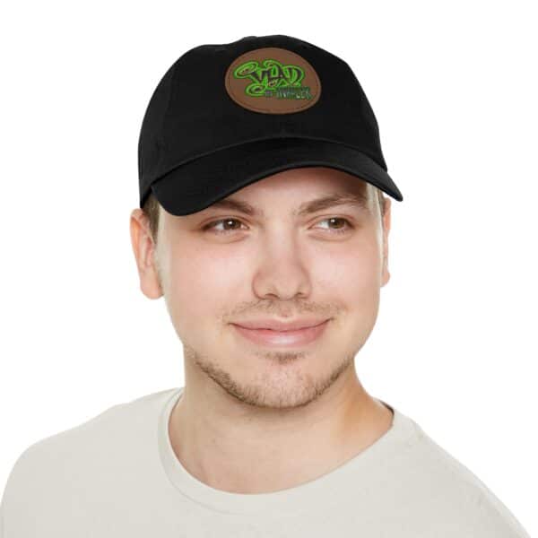 Vlad The Inhaler Band Artistic Round Leather Patch Dad Hat - Stylish Casual Cap - Image 10