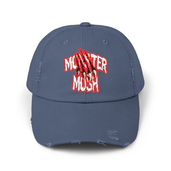 Monster Mosh Logo Distressed Cap for Gothic Style Lovers