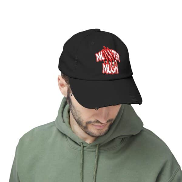 Monster Mosh Logo Distressed Cap for Gothic Style Lovers - Image 20