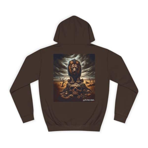 Undead Lion WD-D015 By Wyldesigns Unisex College Hoodie - Image 10