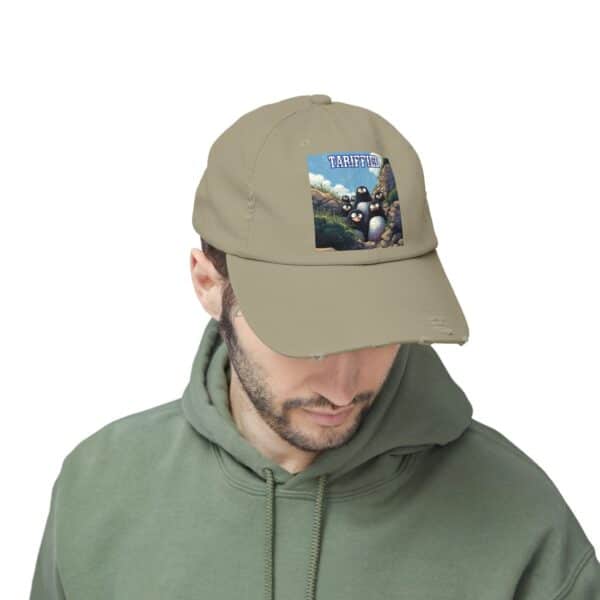 Tariffied Logo Distressed Cap - Tariff Fear Is Real - Image 34