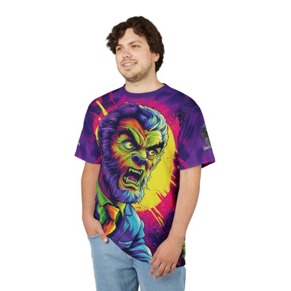 The Wolfman Pop 60's Art Style Tee Unisex (AOP) - Image 10