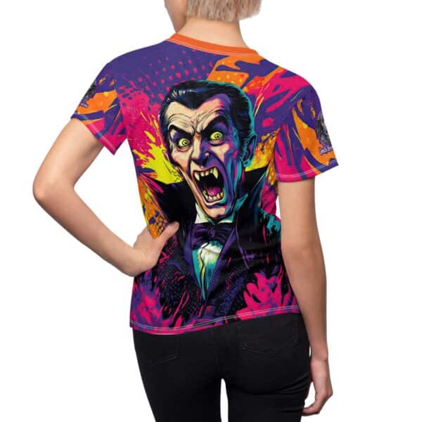 Dracula Pop 60's Art Style Woman's Tee (AOP) - Image 11