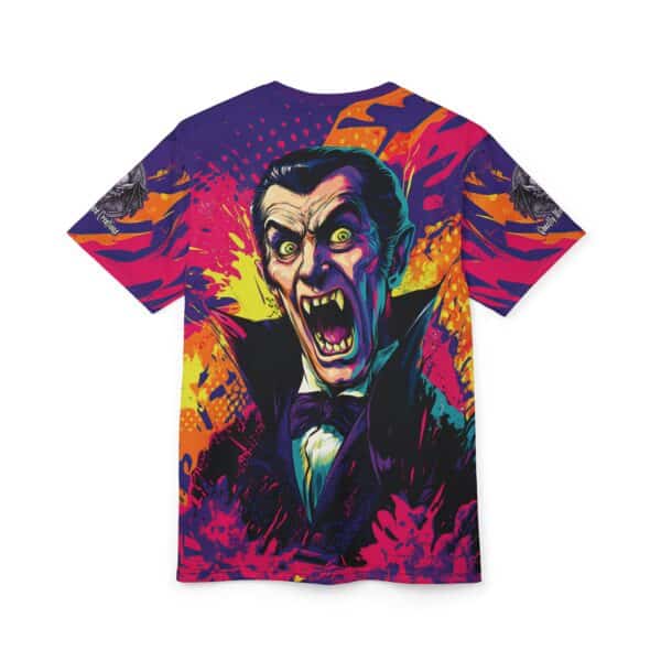 Dracula Pop 60's Art Style Tee Unisex (AOP) - Image 8
