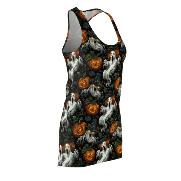 Ghosts & Pumpkins Pattern 1 Women's Cut & Sew Racerback Dress (AOP) - Image 4