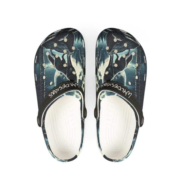 Wolf Howling WD-D001 By Wyldesigns - Clog Shoes - Image 10