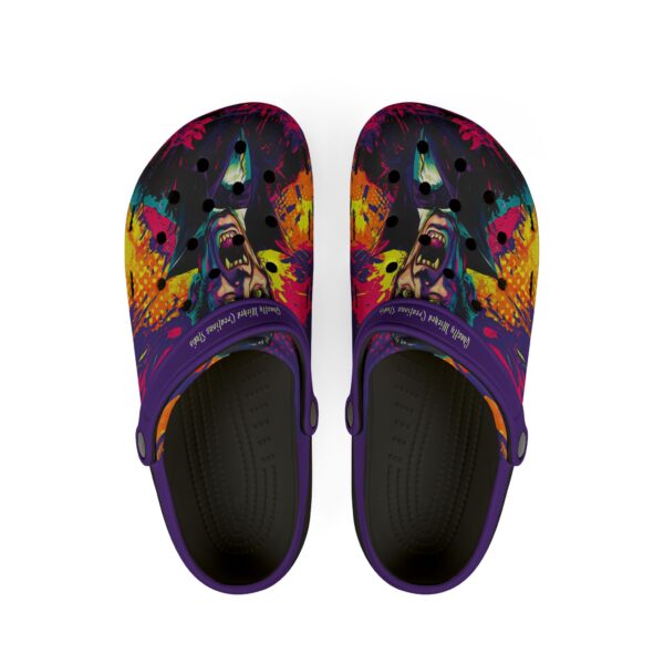 Dracula Pop 60's Art Style Clog Style Shoes - Image 2