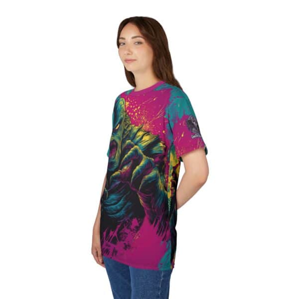 The Creature From The Deep Pop 60's Art Style Tee Unisex (AOP) - Image 18