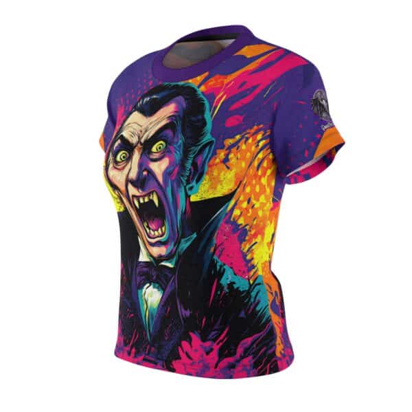 Dracula Pop 60's Art Style Woman's Tee (AOP) - Image 3
